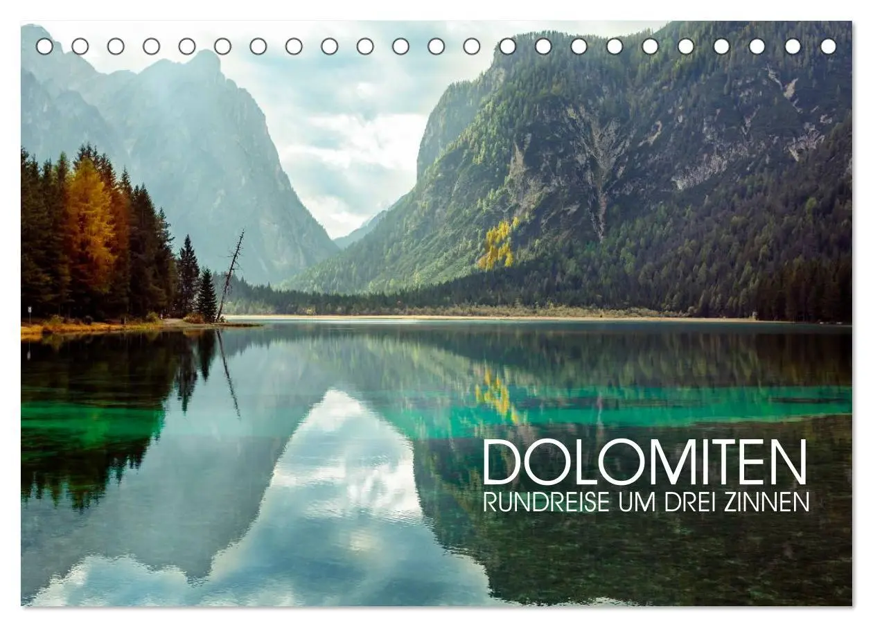 Cover: 9783516032529 | Dolomiten - Rundreise um Drei Zinnen (Tischkalender 2026 DIN A5...