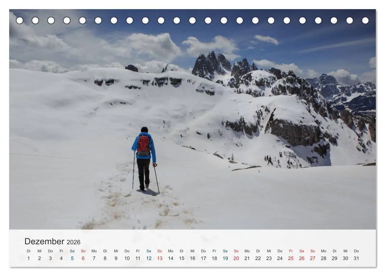 Bild: 9783516032529 | Dolomiten - Rundreise um Drei Zinnen (Tischkalender 2026 DIN A5...