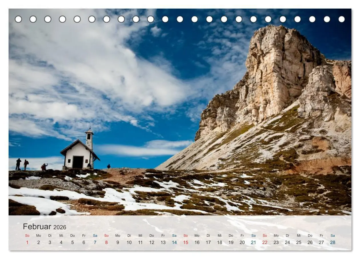 Bild: 9783516032529 | Dolomiten - Rundreise um Drei Zinnen (Tischkalender 2026 DIN A5...