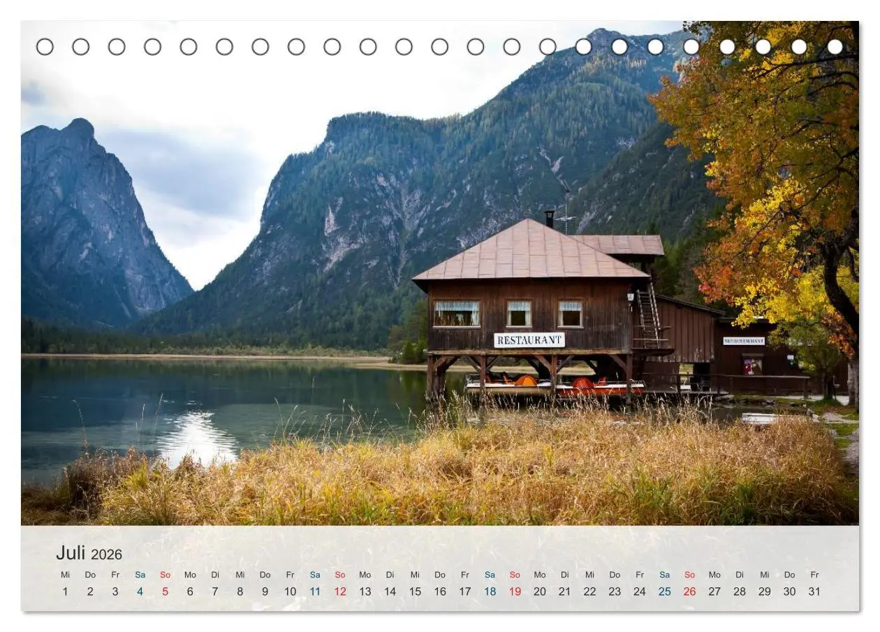 Bild: 9783516032529 | Dolomiten - Rundreise um Drei Zinnen (Tischkalender 2026 DIN A5...