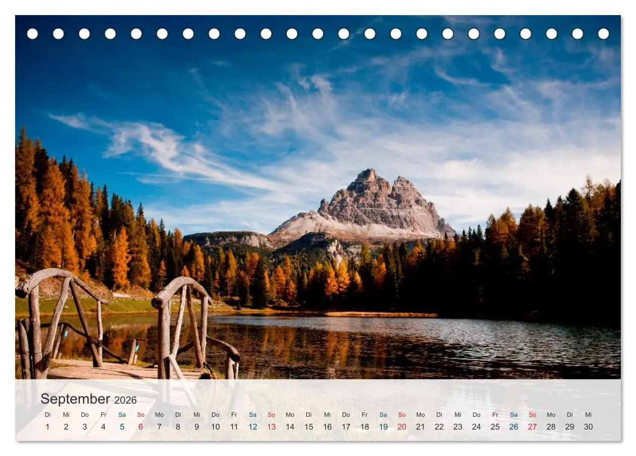 Bild: 9783516032529 | Dolomiten - Rundreise um Drei Zinnen (Tischkalender 2026 DIN A5...