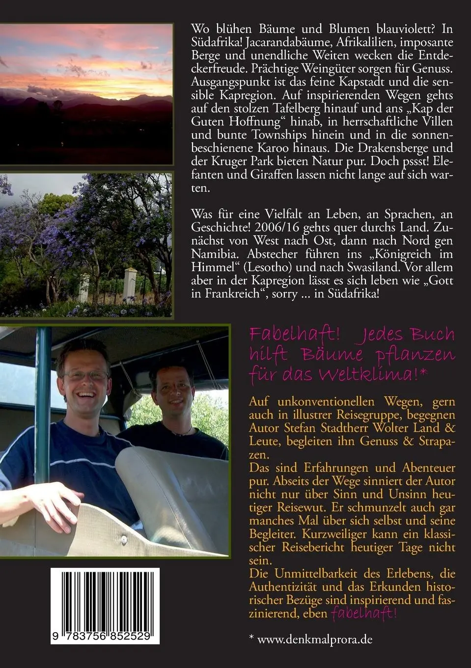 Rückseite: 9783756852529 | Fabelhafte Reise durch Südafrika, Lesotho &amp; Swasiland | Wolter | Buch