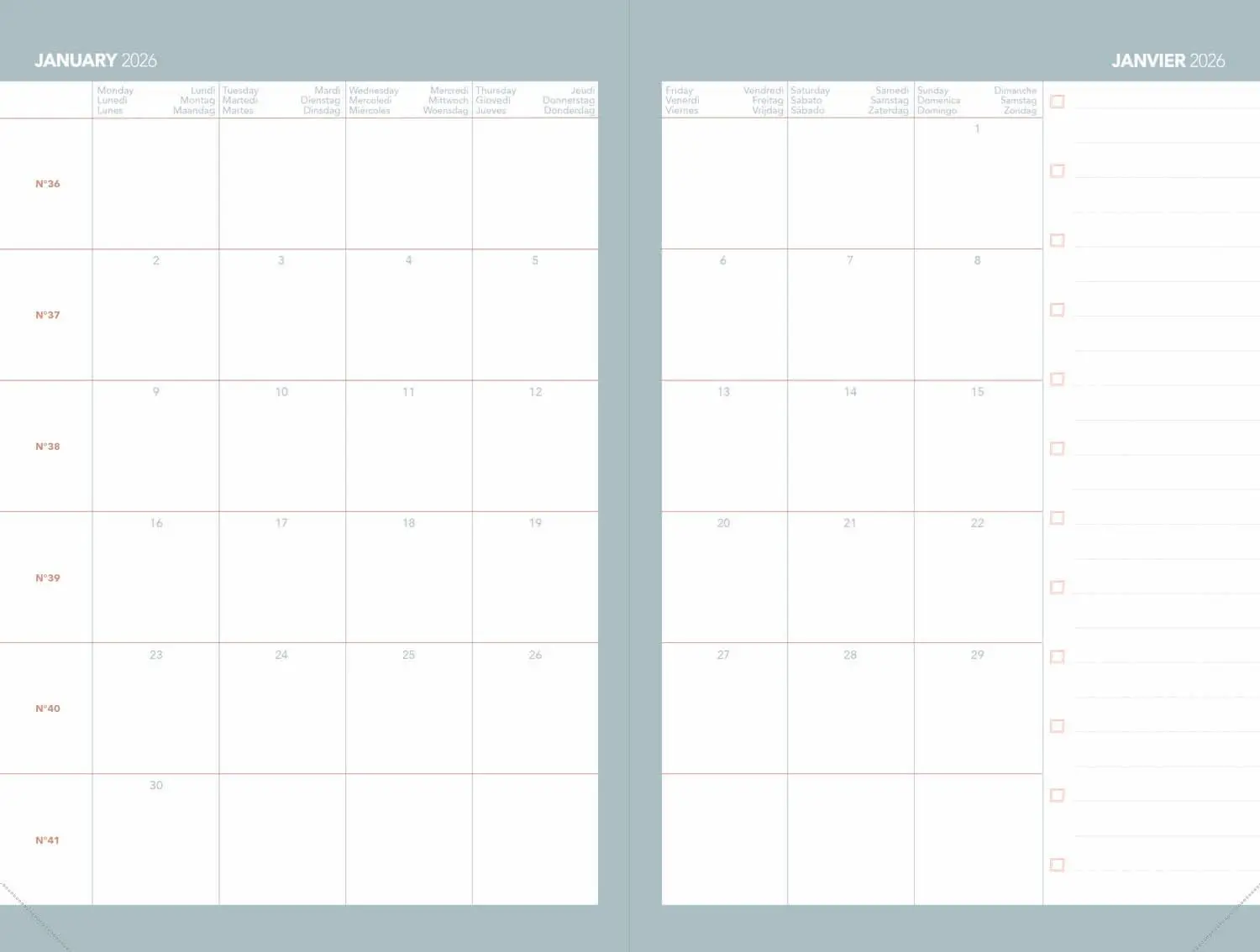 Bild: 3371010532629 | Minister Pastell Grün 2026 | Kalender im Schreibtischformat | Vadis