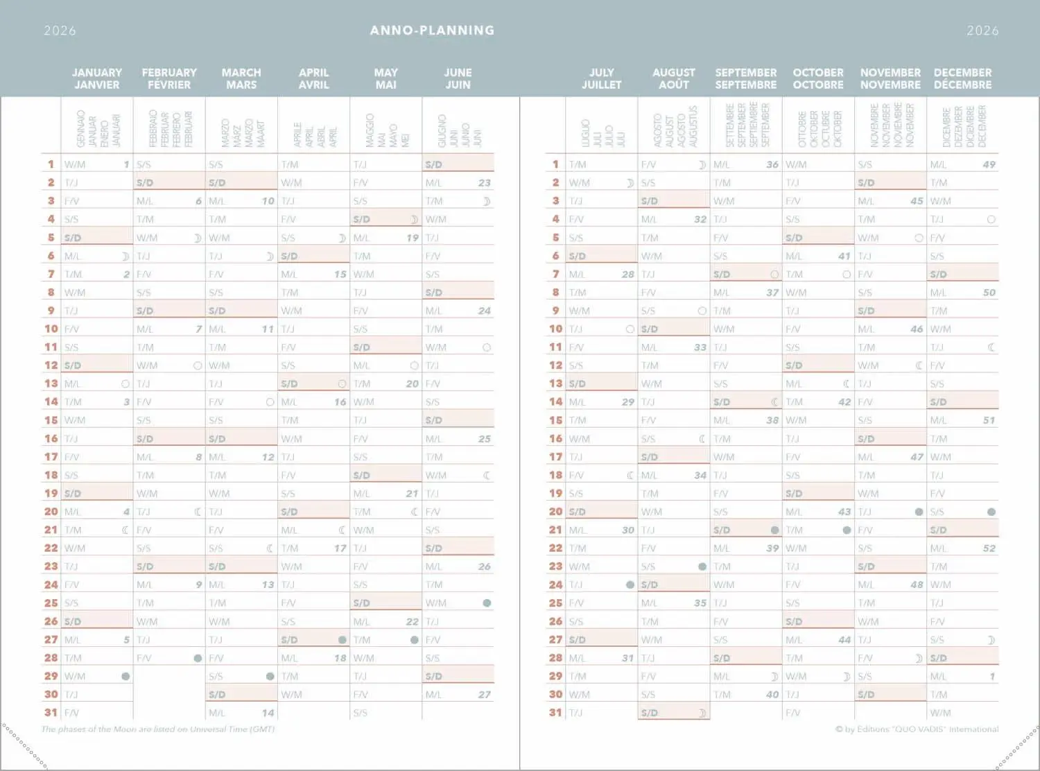 Bild: 3371010532629 | Minister Pastell Grün 2026 | Kalender im Schreibtischformat | Vadis