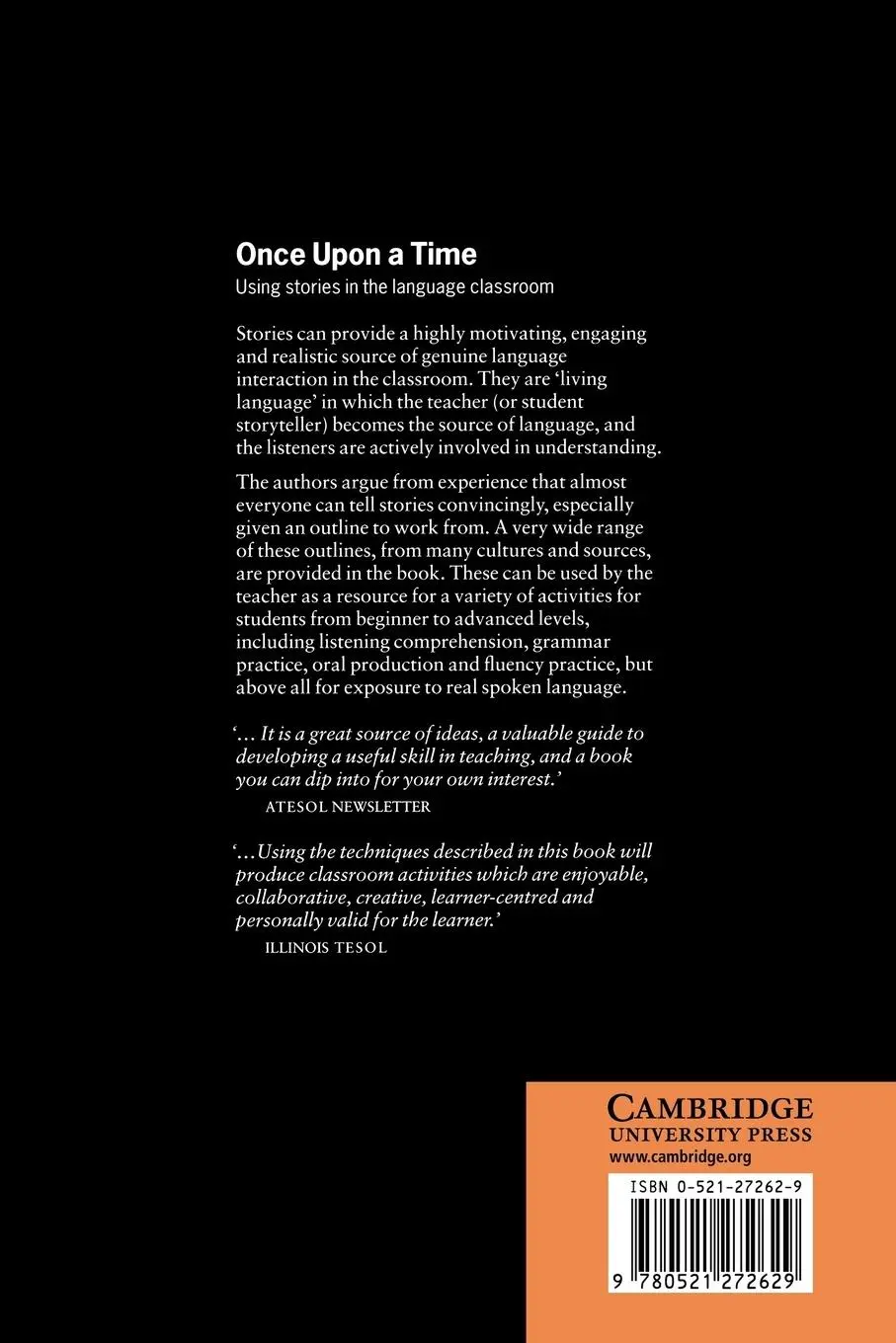 Rückseite: 9780521272629 | Once Upon a Time | Using Stories in the Language Classroom | Morgan