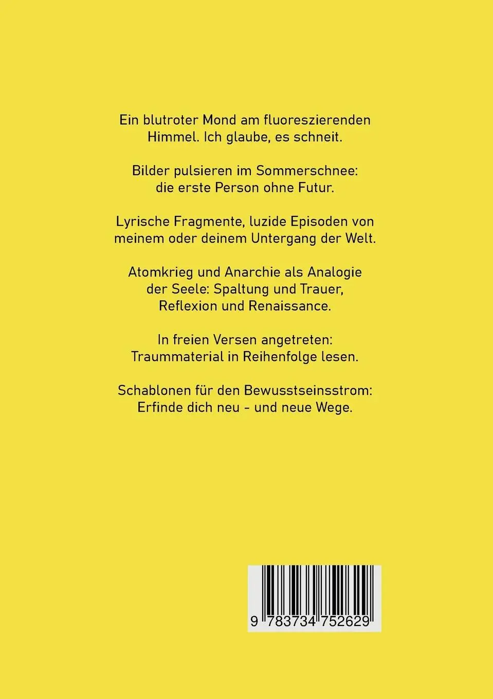 Rückseite: 9783734752629 | Nuklearträume | Marcel Rusch | Taschenbuch | 120 S. | Deutsch | 2023
