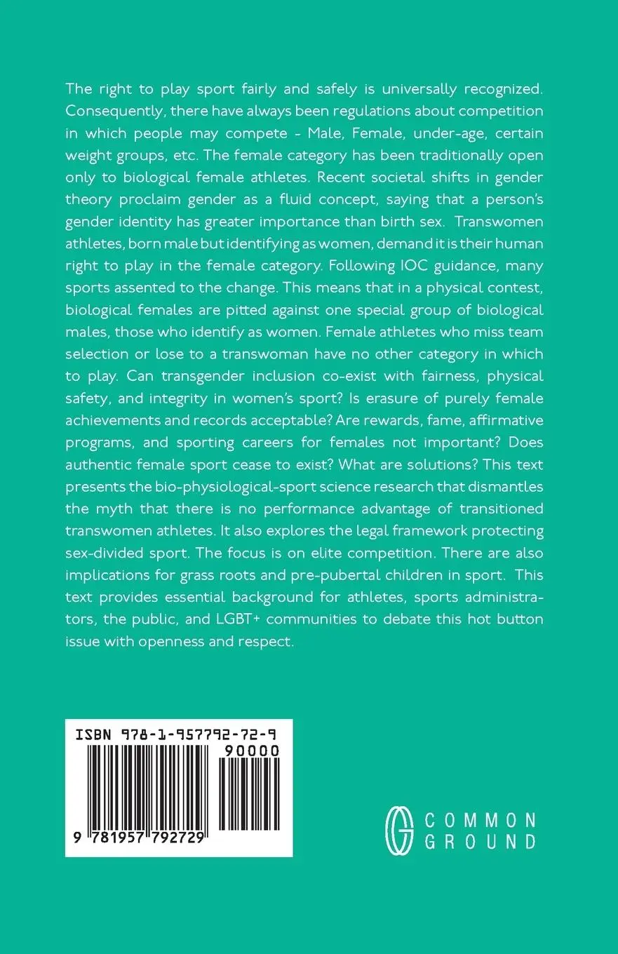 Rückseite: 9781957792729 | Women's Sport and Transgender Inclusion | Helen E Parker (u. a.)