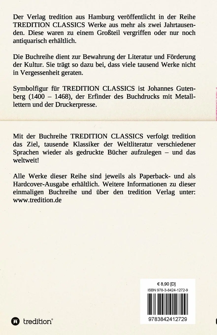 Rückseite: 9783842412729 | Leben des berühmten Kaisers Abraham Tonelli | Ludwig Tieck | Buch