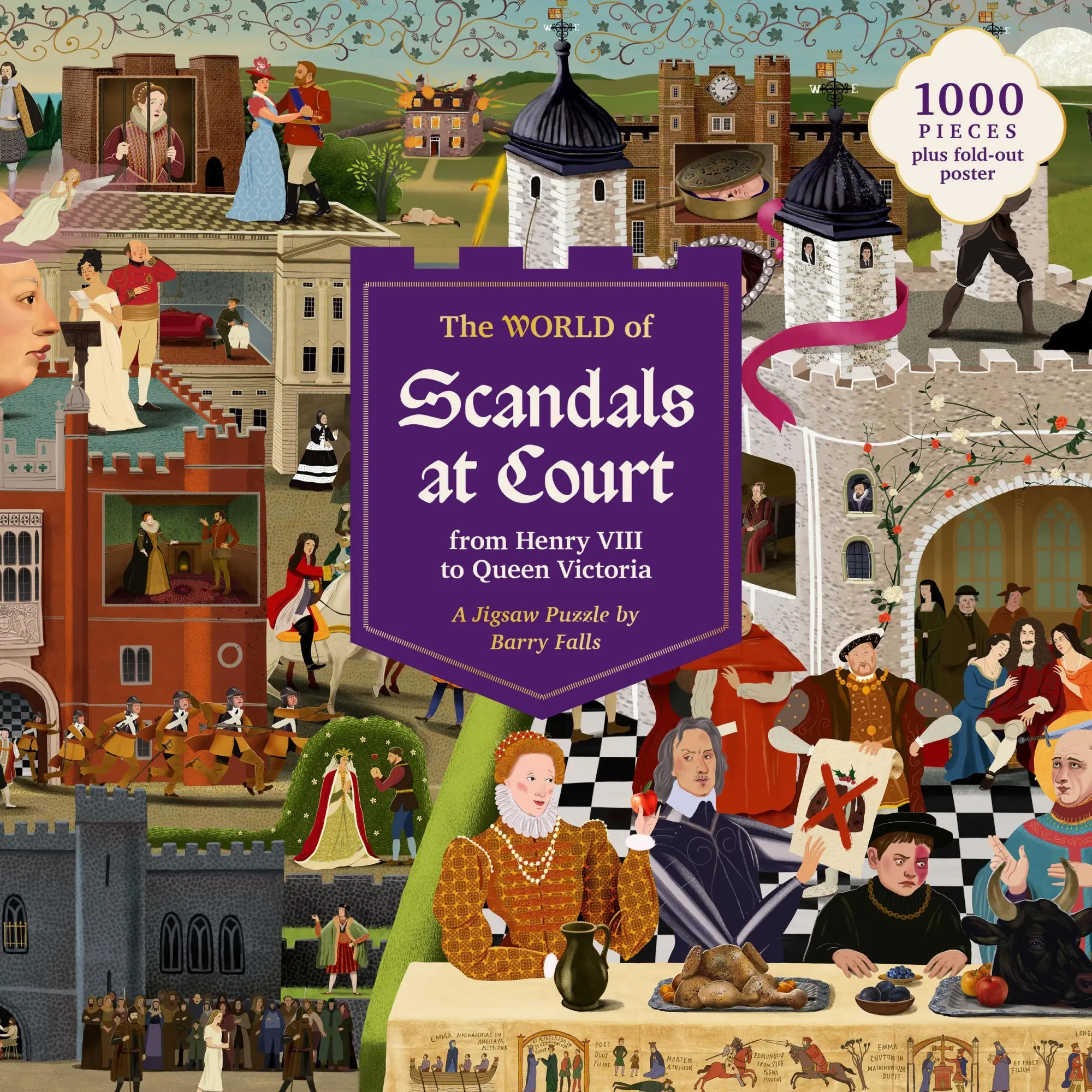 Cover: 9781399632829 | The World of Scandals at Court: A 1000-Piece Jigsaw Puzzle | Falls