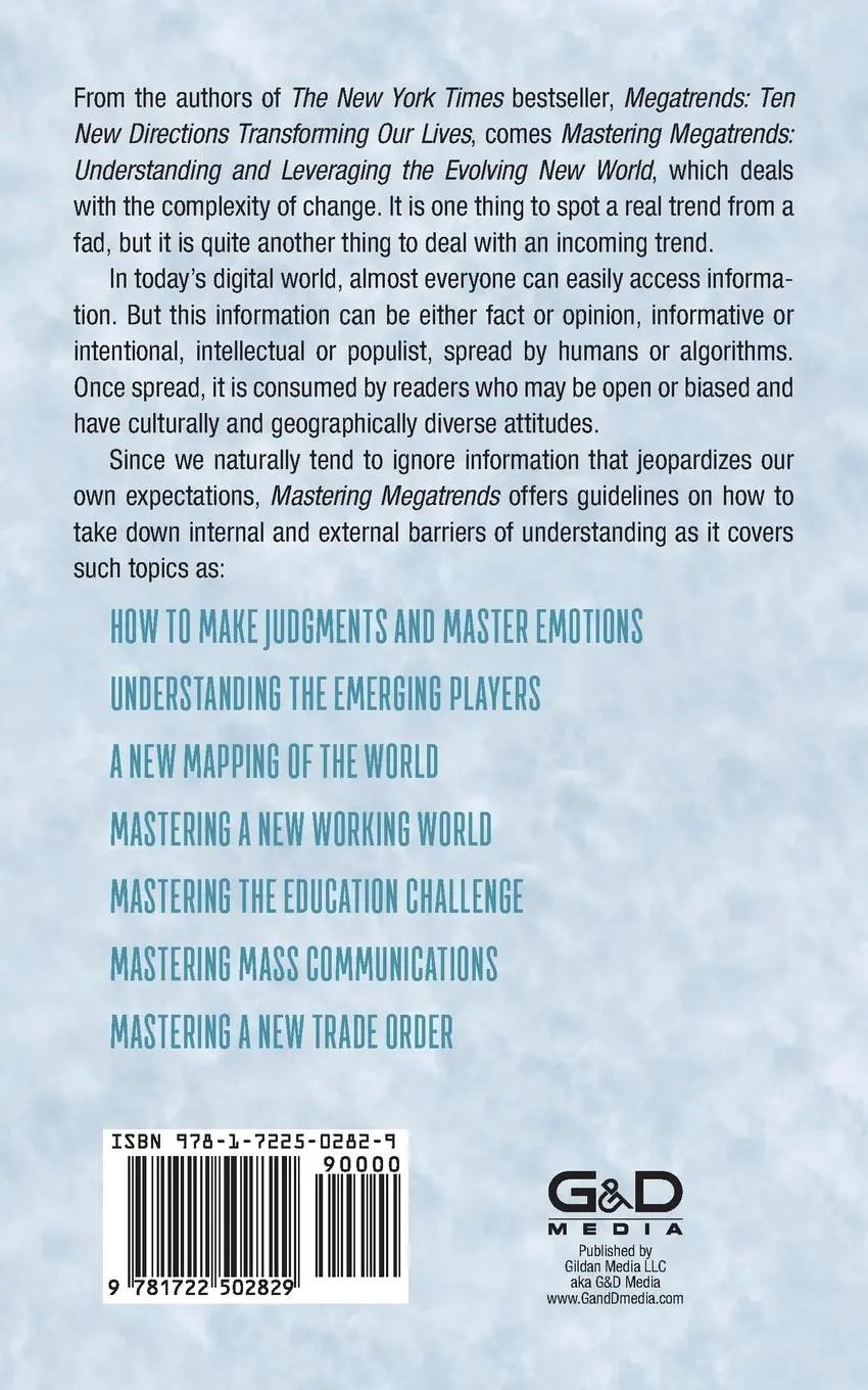 Rückseite: 9781722502829 | Mastering Megatrends | Doris Naisbitt (u. a.) | Taschenbuch | Englisch