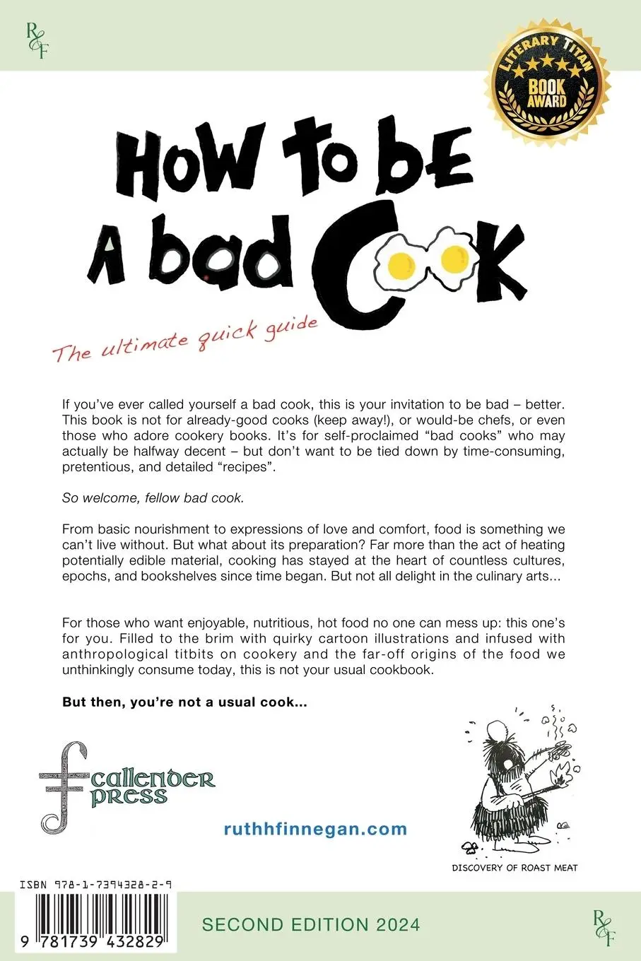 Rückseite: 9781739432829 | How to be a BAD cook | The Ultimate Quick Guide | Ruth H Finnegan