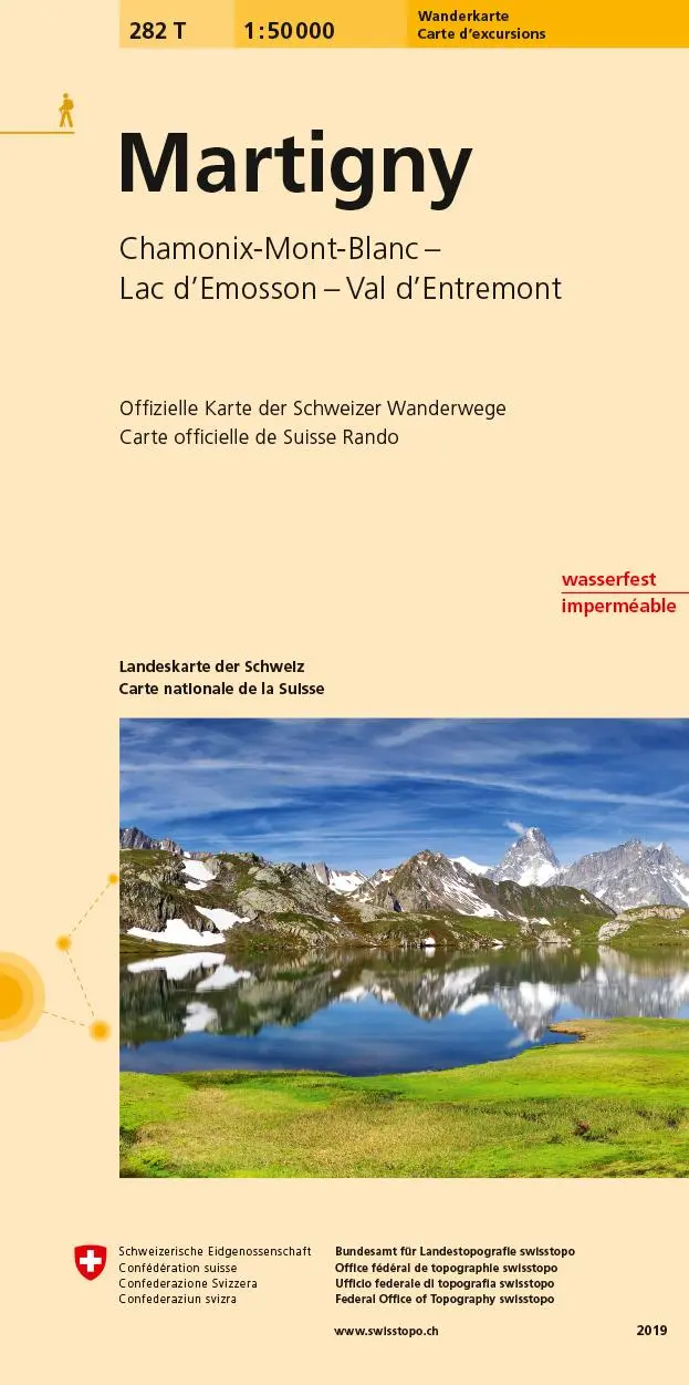 Cover: 9783302302829 | Swisstopo 1 : 50 000 Martigny | (Land-)Karte | Swisstopo 1 : 50 000