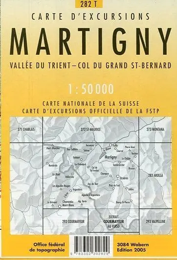 Bild: 9783302302829 | Swisstopo 1 : 50 000 Martigny | (Land-)Karte | Swisstopo 1 : 50 000