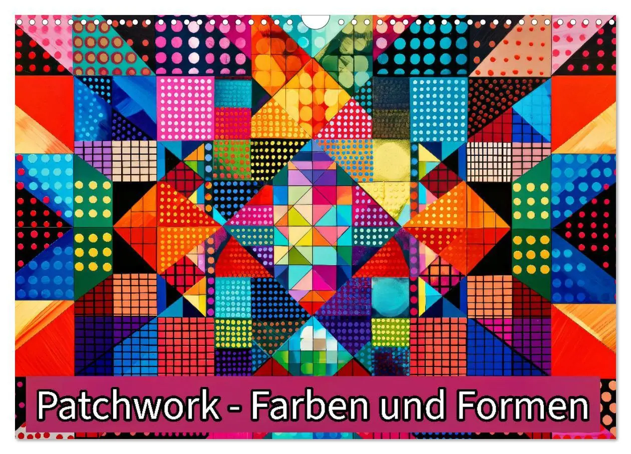 Cover: 9783457392829 | Patchwork - Farben und Formen (Wandkalender 2026 DIN A3 quer),...