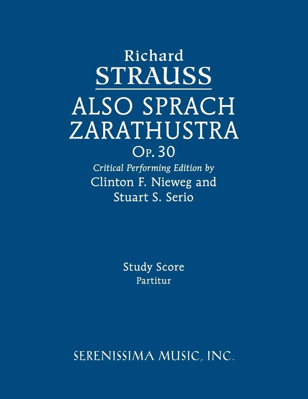Cover: 9781608742929 | Also sprach Zarathustra, Op.30 | Study score | Richard Strauss | Buch