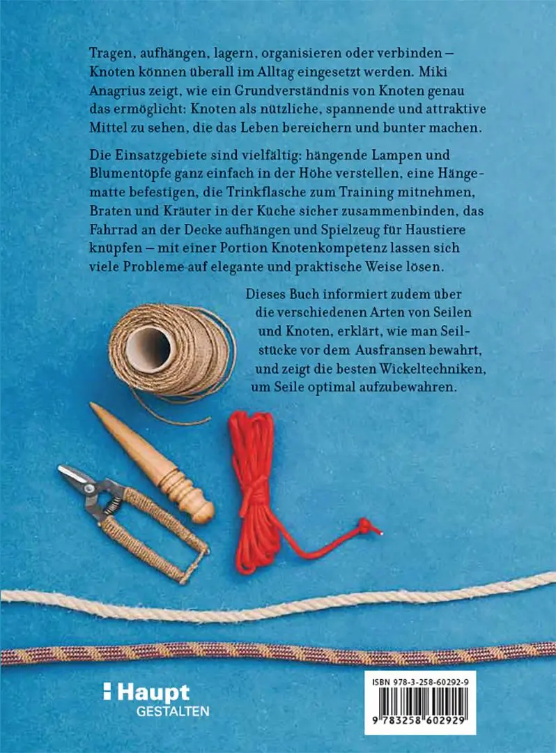 Rückseite: 9783258602929 | Knoten | für Wohnung, Hobby und Alltag | Miki Anagrius | Taschenbuch