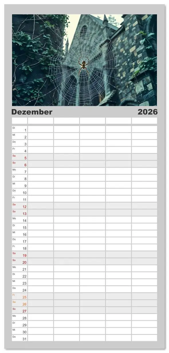 Bild: 9783516612929 | Familienplaner 2026 - Schattenkuss - Tiere in den Armen der Nacht...