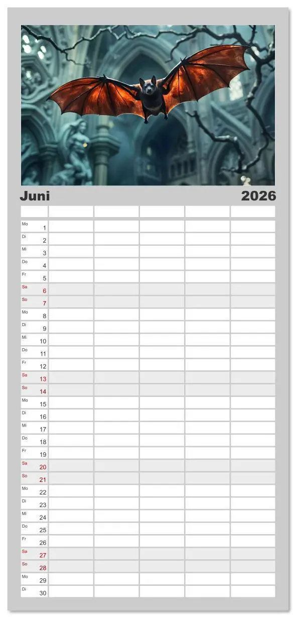 Bild: 9783516612929 | Familienplaner 2026 - Schattenkuss - Tiere in den Armen der Nacht...