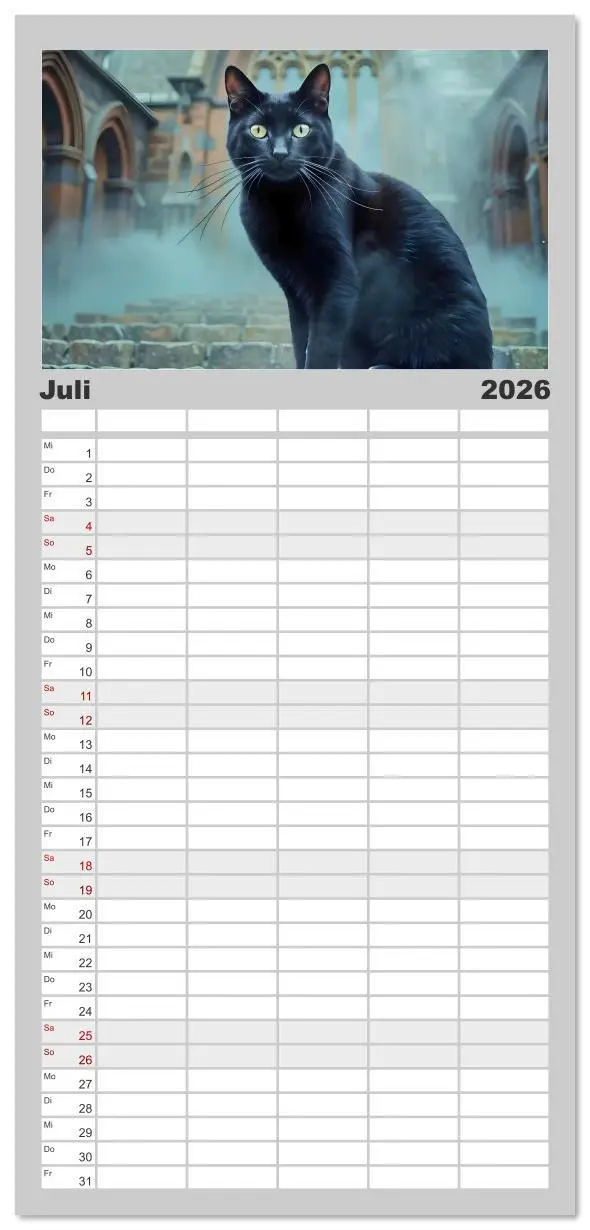 Bild: 9783516612929 | Familienplaner 2026 - Schattenkuss - Tiere in den Armen der Nacht...