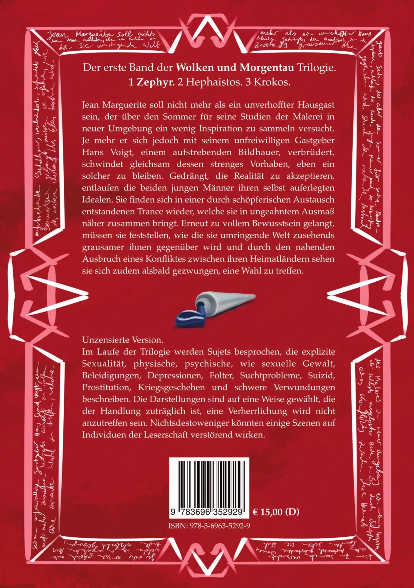 Rückseite: 9783696352929 | Wolken und Morgentau | Band 1: Zephyr | Monika Vogel | Taschenbuch