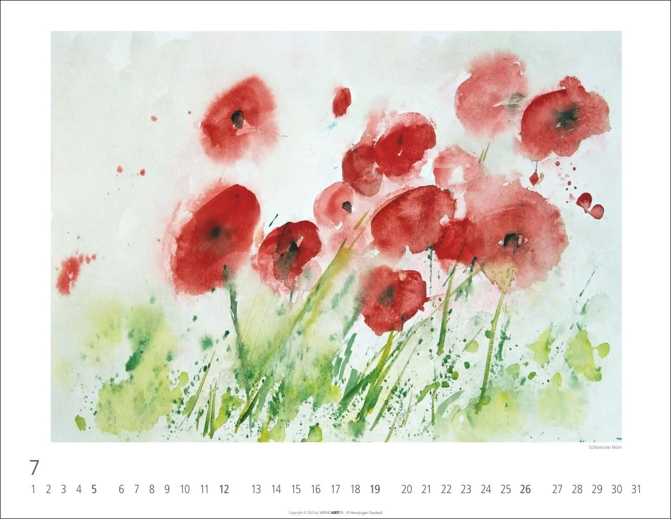 Bild: 9783839902929 | Zwischen Himmel und Erde Kalender 2026 - Aquarelle von Hans-Jürgen...