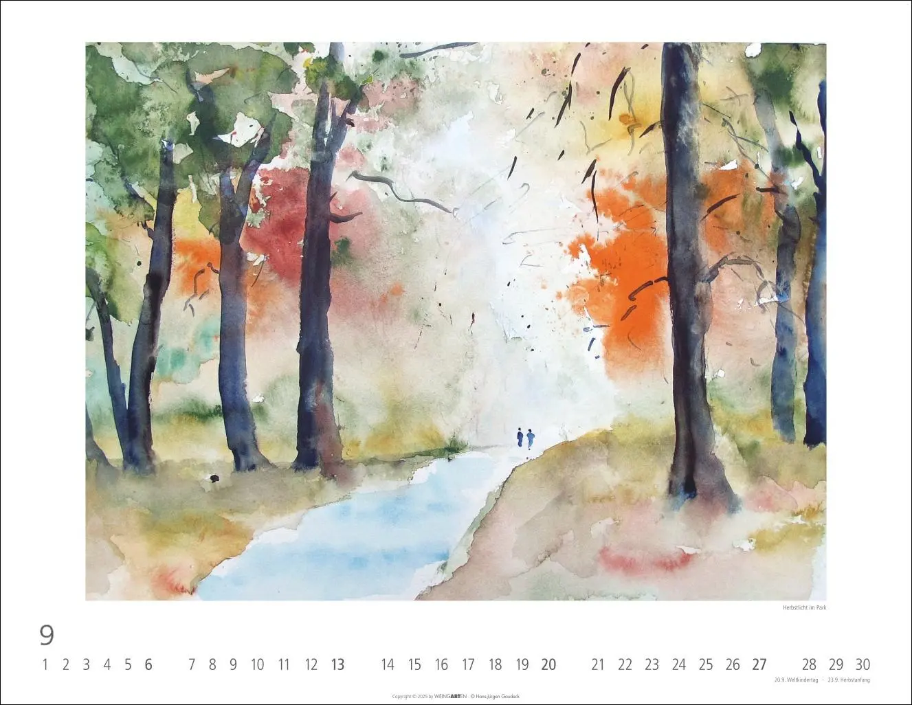 Bild: 9783839902929 | Zwischen Himmel und Erde Kalender 2026 - Aquarelle von Hans-Jürgen...