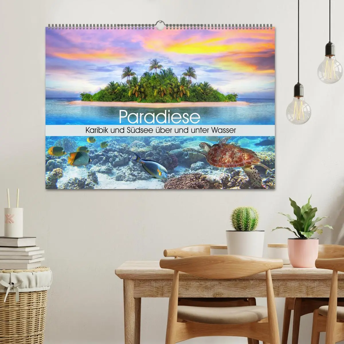 Bild: 9783457963029 | Paradiese. Karibik und Südsee über und unter Wasser (Wandkalender...