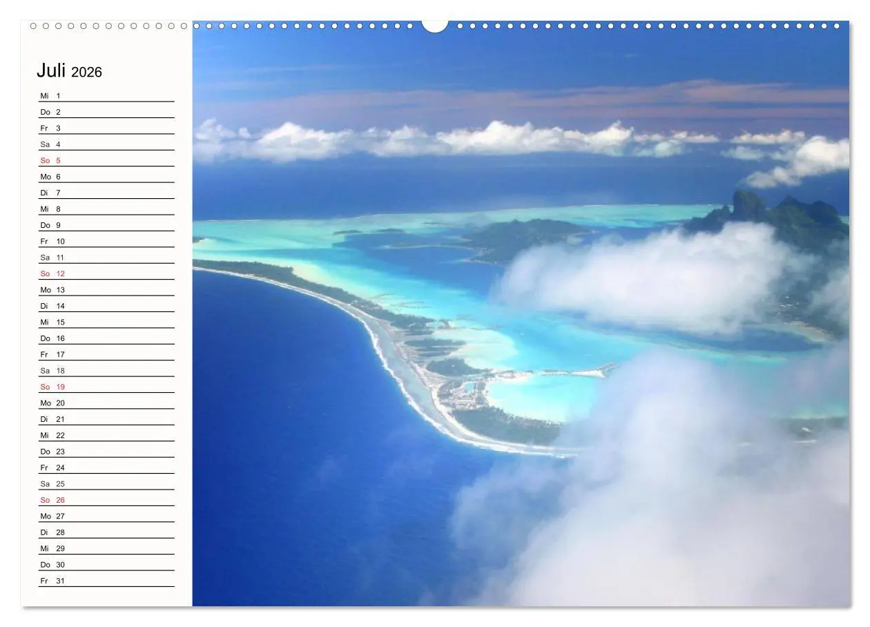 Bild: 9783457963029 | Paradiese. Karibik und Südsee über und unter Wasser (Wandkalender...