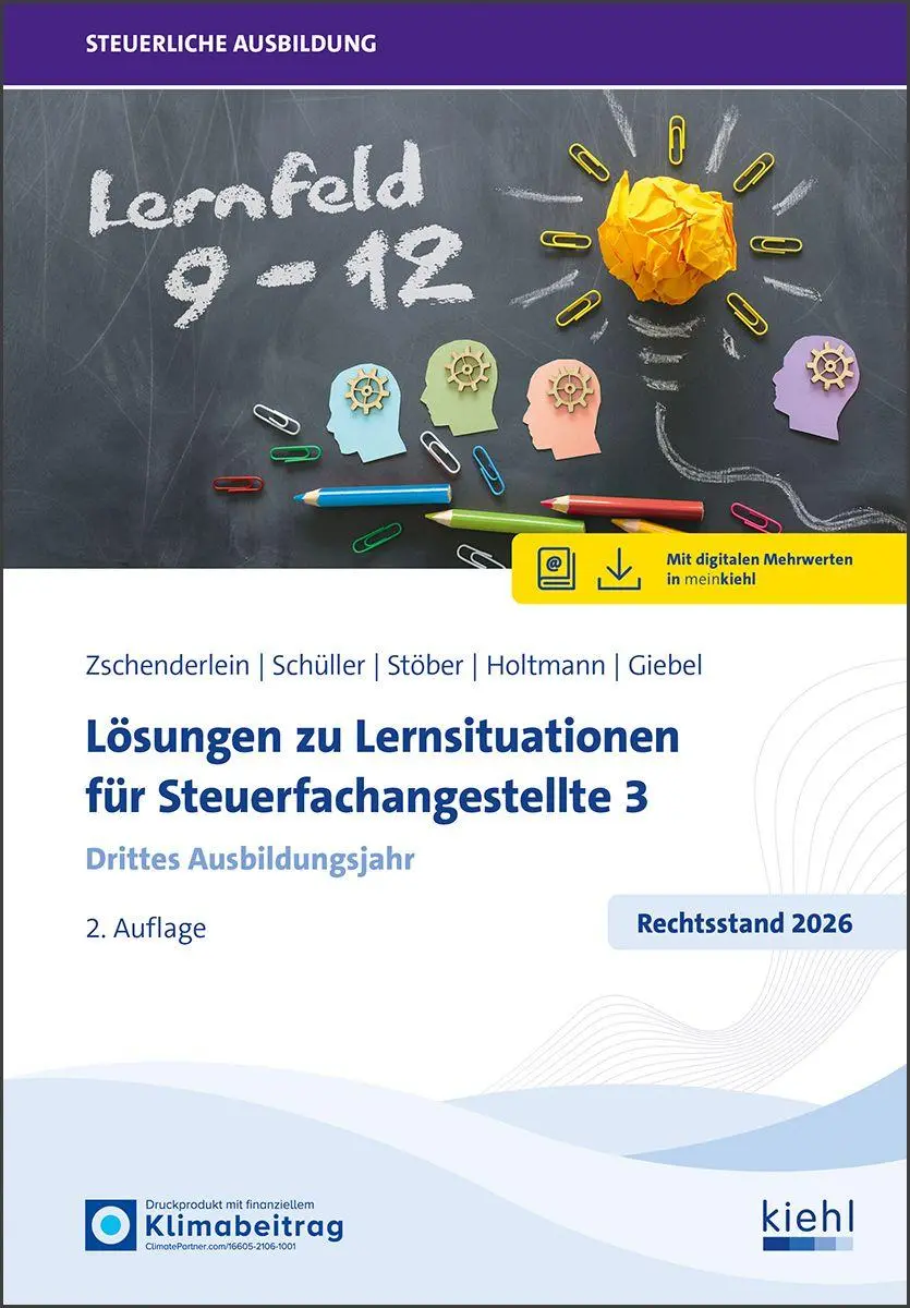 Cover: 9783470113029 | Lösungen zu Lernsituationen für Steuerfachangestellte 3 | Bundle