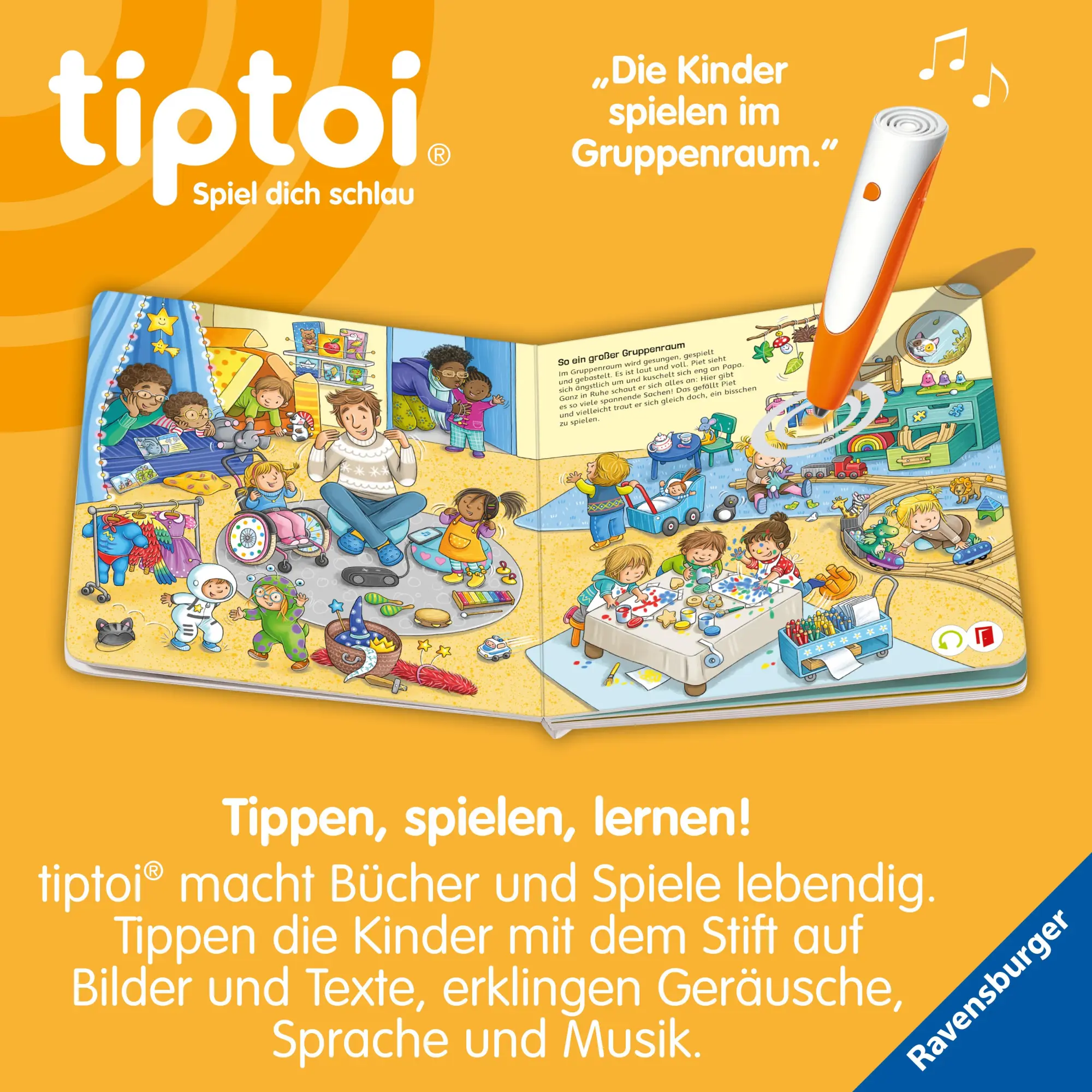 Bild: 9783473493029 | tiptoi® Abenteuer Großwerden - Piet kommt in den Kindergarten | Grimm