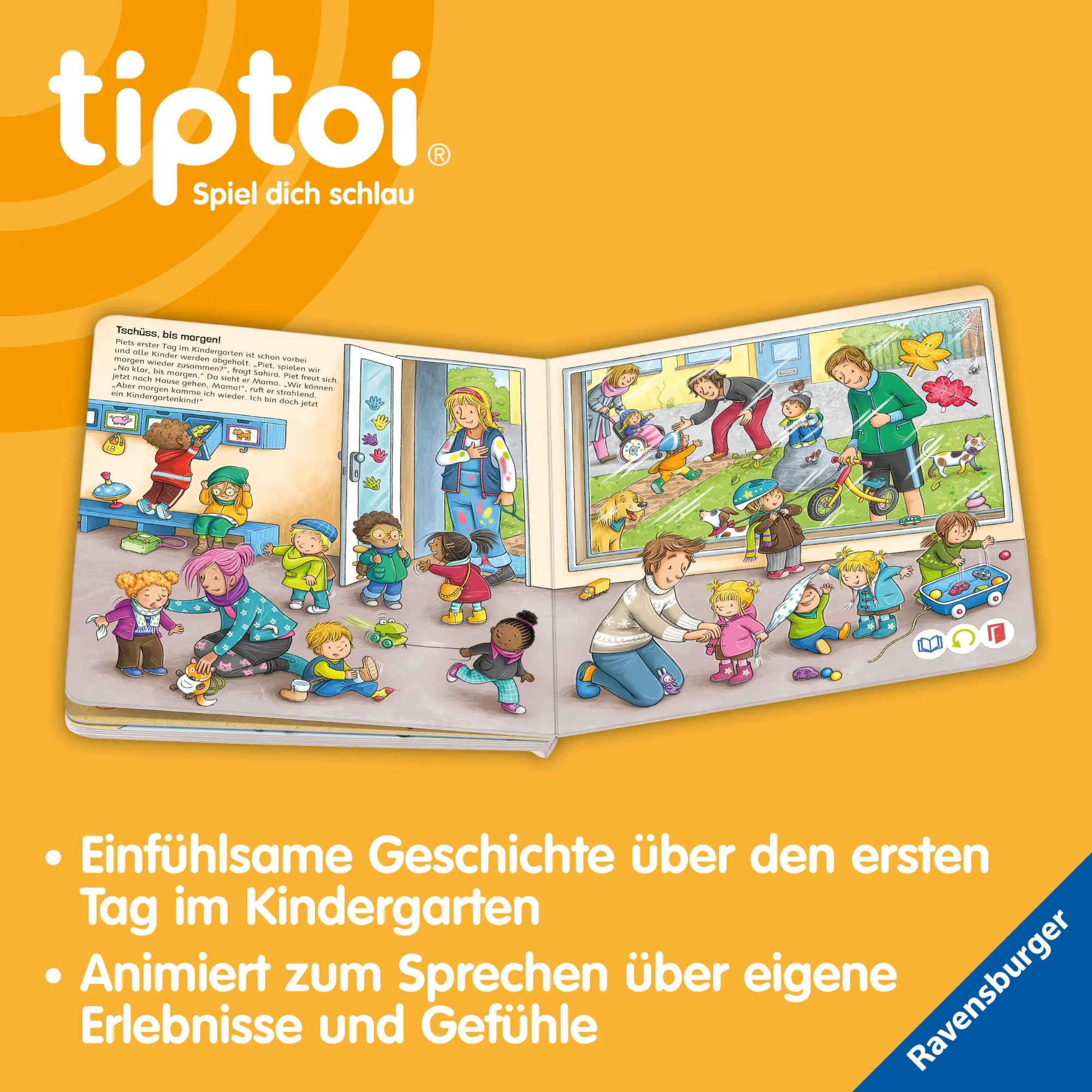 Bild: 9783473493029 | tiptoi® Abenteuer Großwerden - Piet kommt in den Kindergarten | Grimm