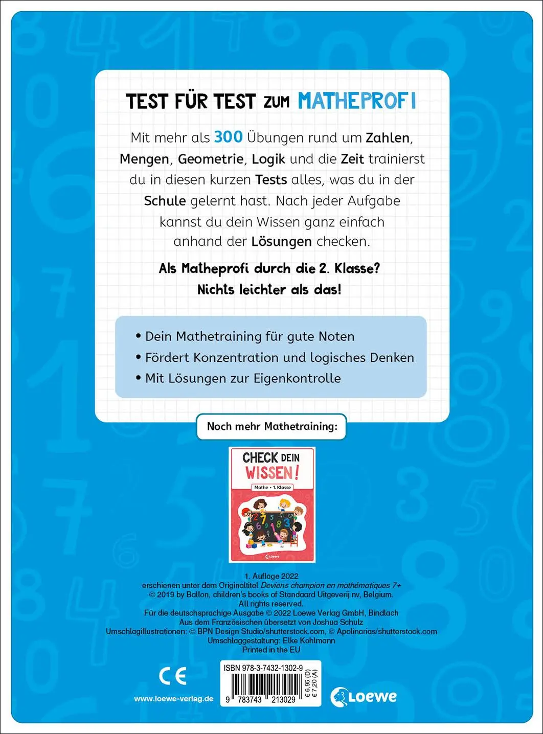 Rückseite: 9783743213029 | Check dein Wissen! - Mathe 2. Klasse | Loewe Lernen und Rätseln | Buch