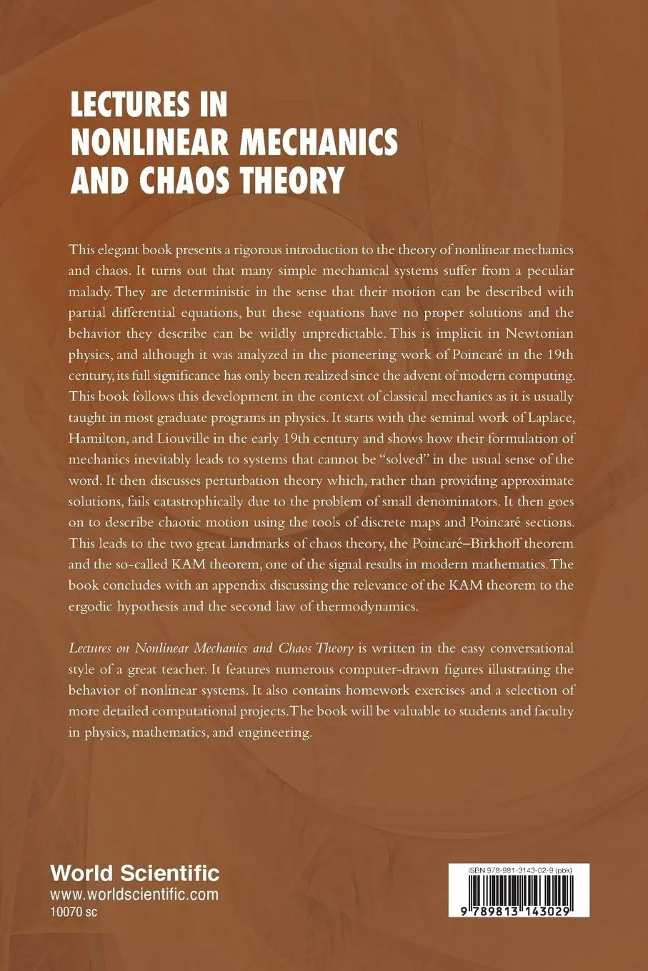 Rückseite: 9789813143029 | LECTURES ON NONLINEAR MECHANICS AND CHAOS THEORY | Albert W Stetz