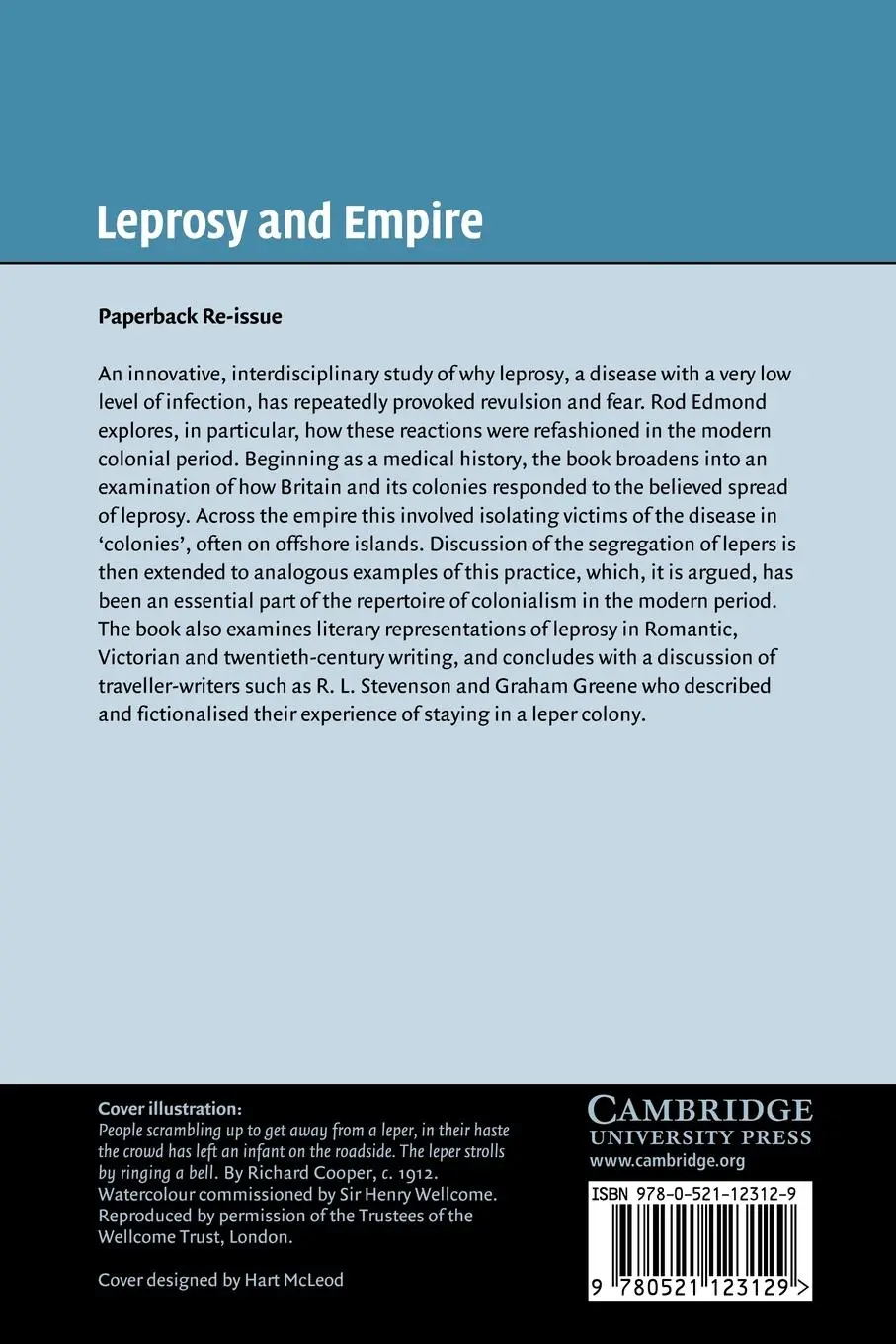 Rückseite: 9780521123129 | Leprosy and Empire | A Medical and Cultural History | Edmond (u. a.)