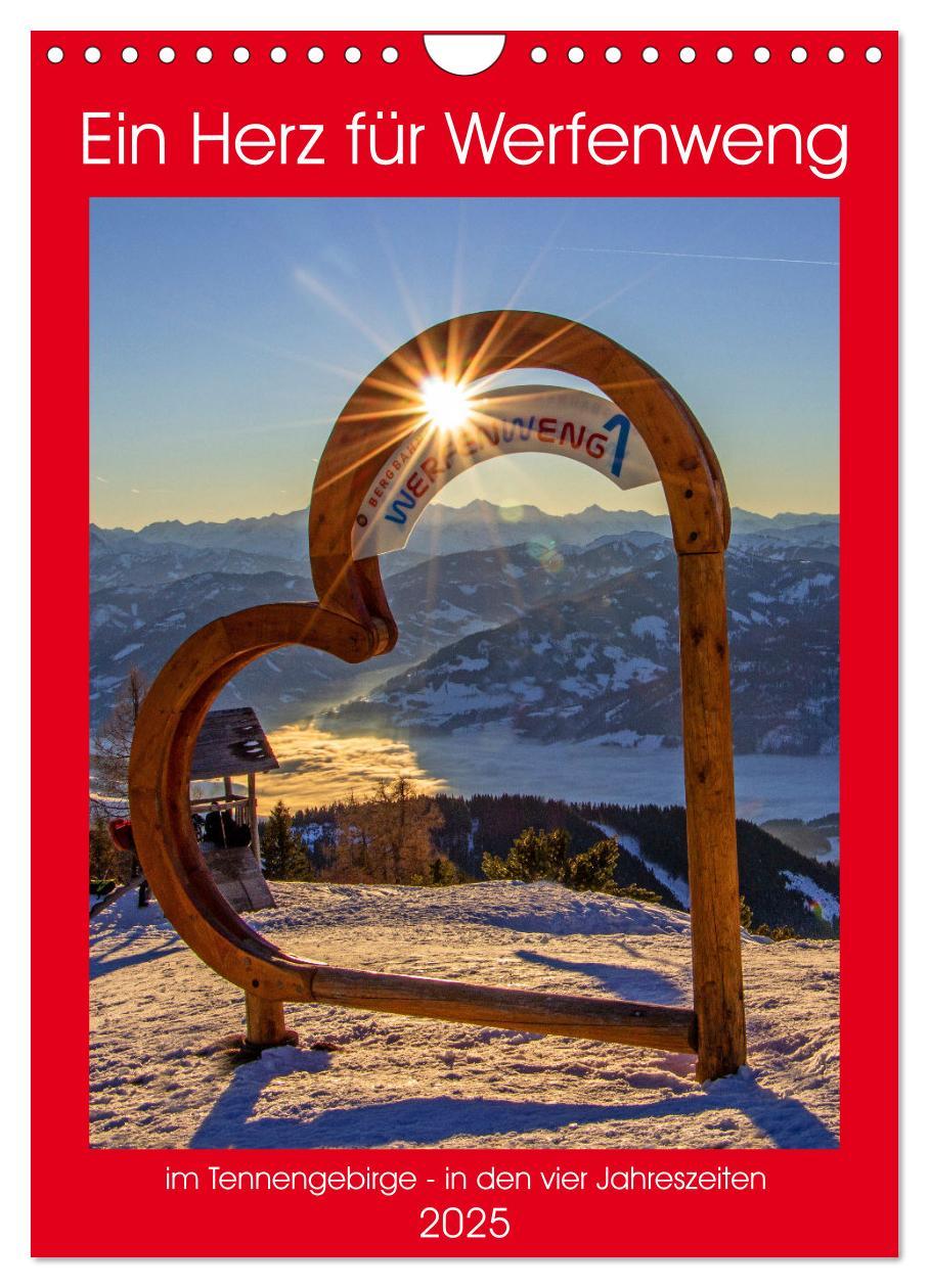 Cover: 9783383773129 | Ein Herz für Werfenweng (Wandkalender 2025 DIN A4 hoch), CALVENDO...