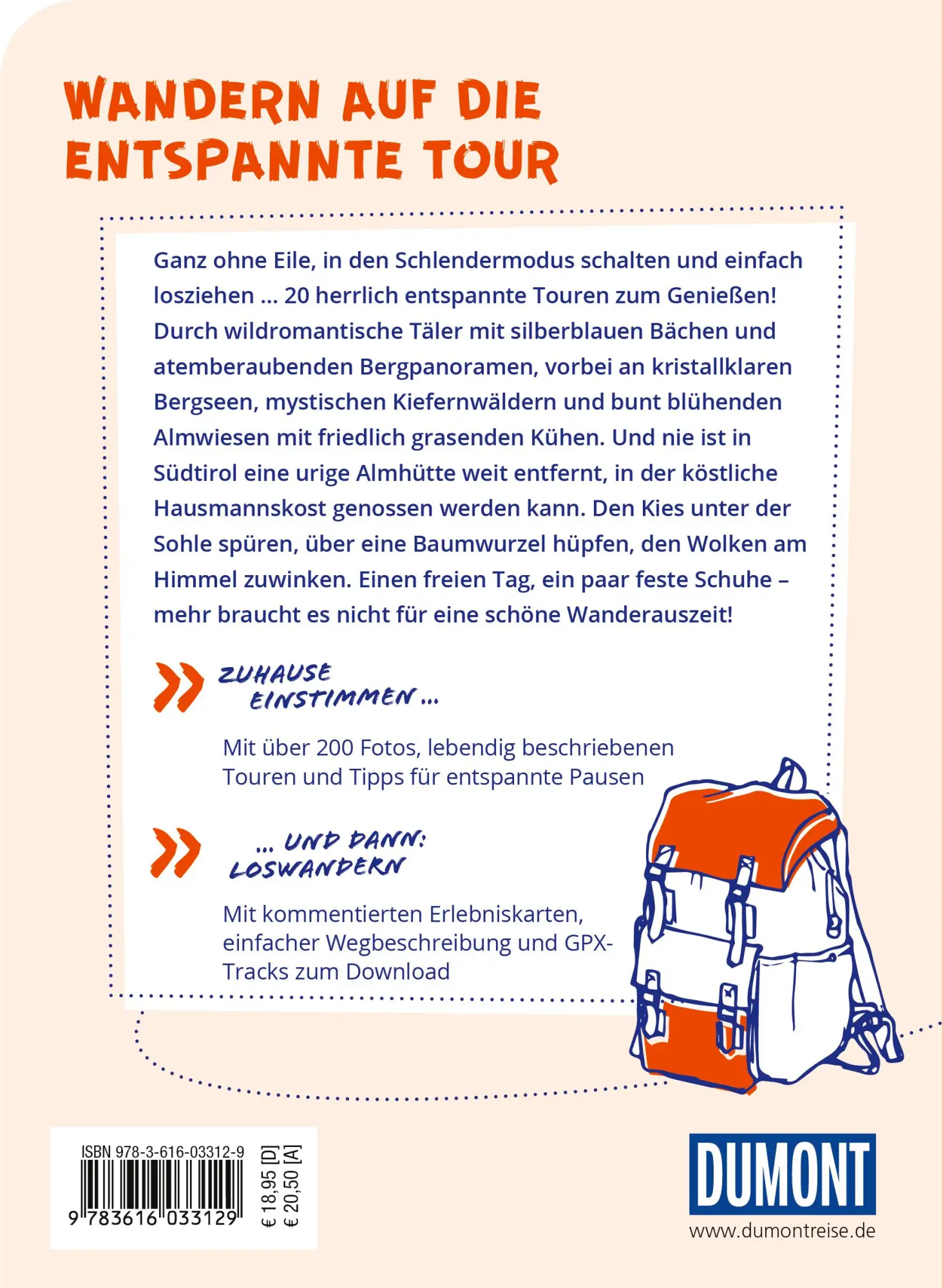 Rückseite: 9783616033129 | DUMONT Wanderzeit in Südtirol | Marika Unterladstätter | Taschenbuch