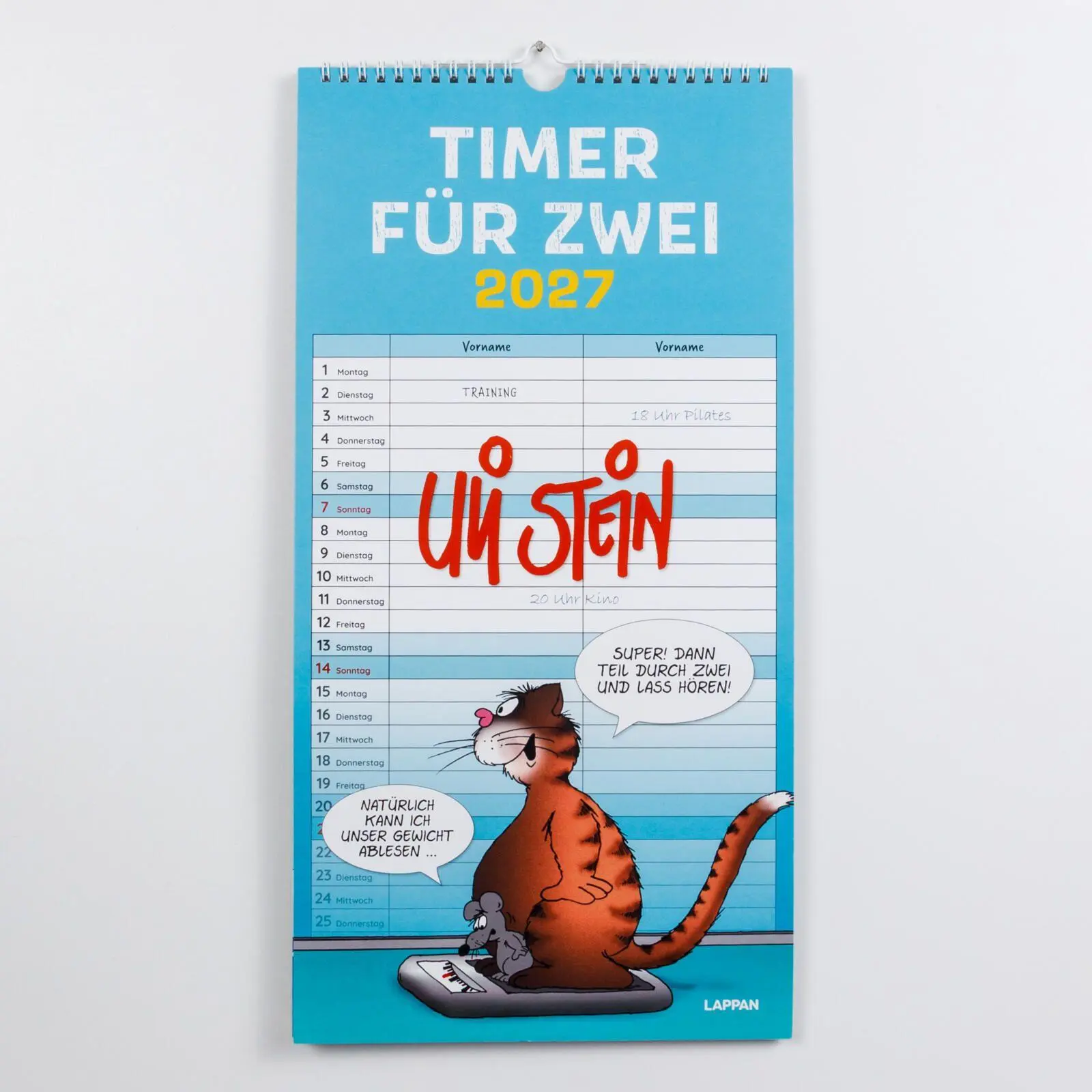 Bild: 9783830323129 | Uli Stein Timer für zwei 2027: Monatskalender für die Wand | Uli Stein