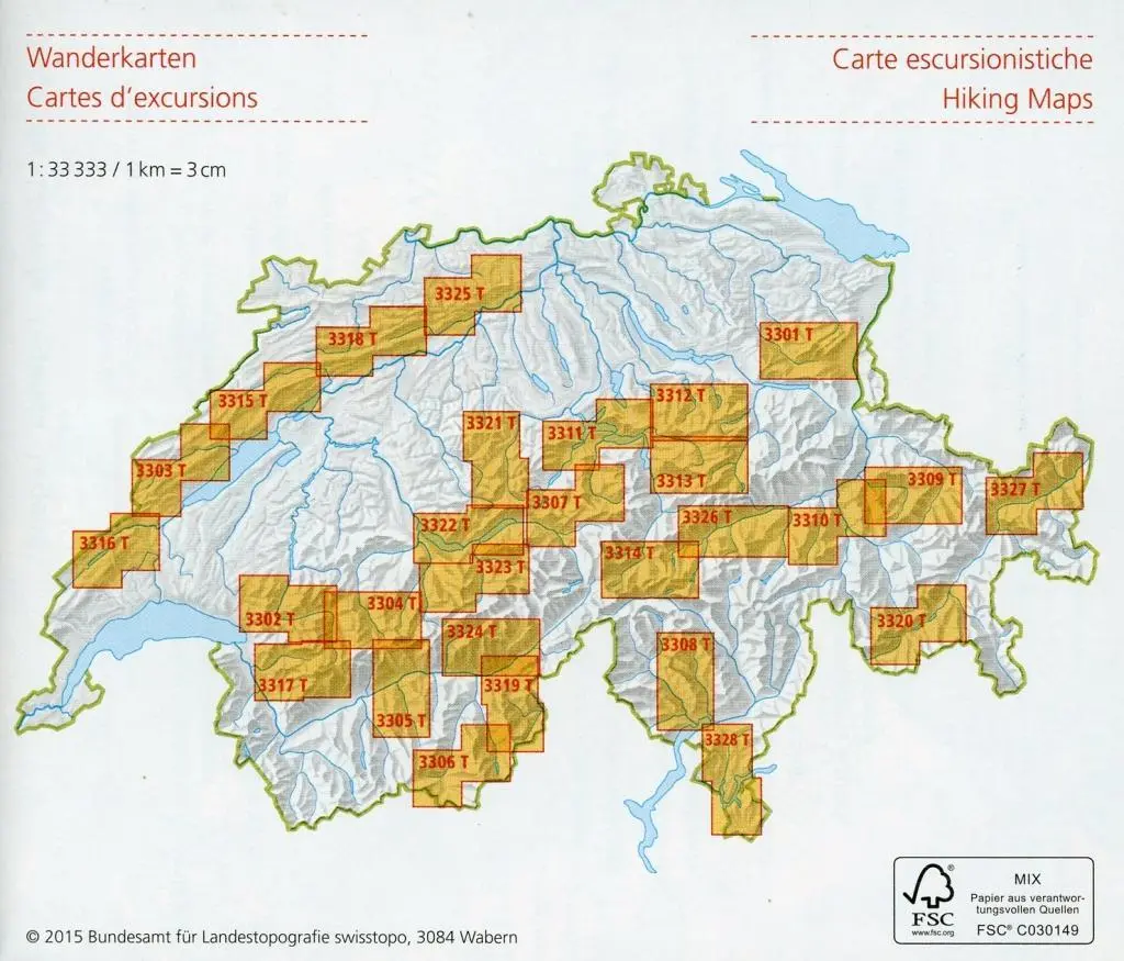 Bild: 9783302333229 | Swisstopo 1 : 33 333 Thunersee Brienzersee | swisstopo | (Land-)Karte
