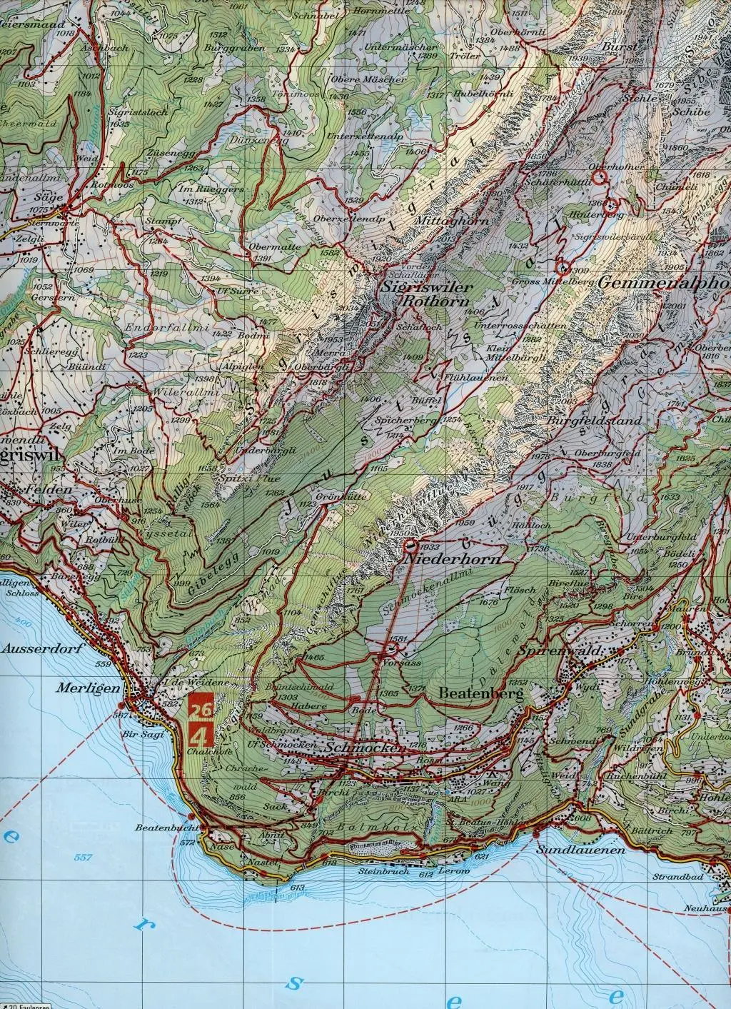 Bild: 9783302333229 | Swisstopo 1 : 33 333 Thunersee Brienzersee | swisstopo | (Land-)Karte