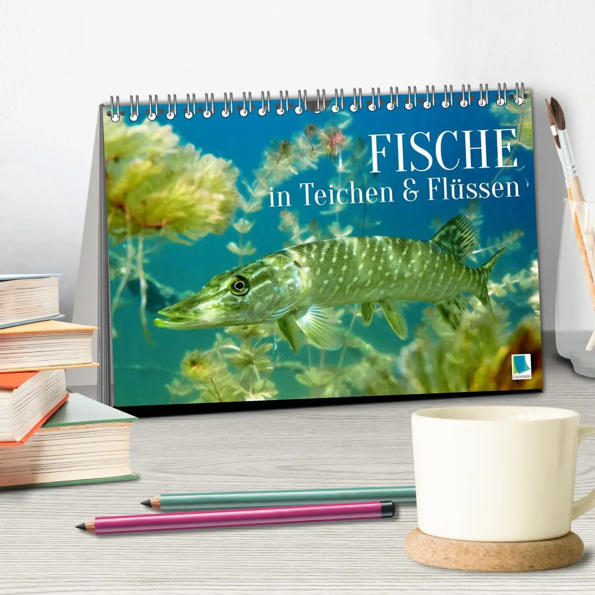 Bild: 9783457943229 | Fische in Teichen und Flüssen (Tischkalender 2026 DIN A5 quer),...