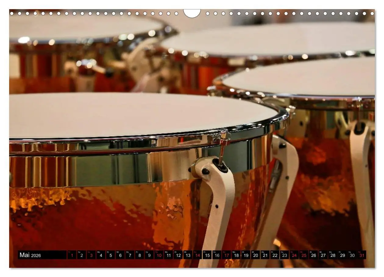 Bild: 9783516033229 | Die Welt der Musikinstrumente (Wandkalender 2026 DIN A3 quer),...