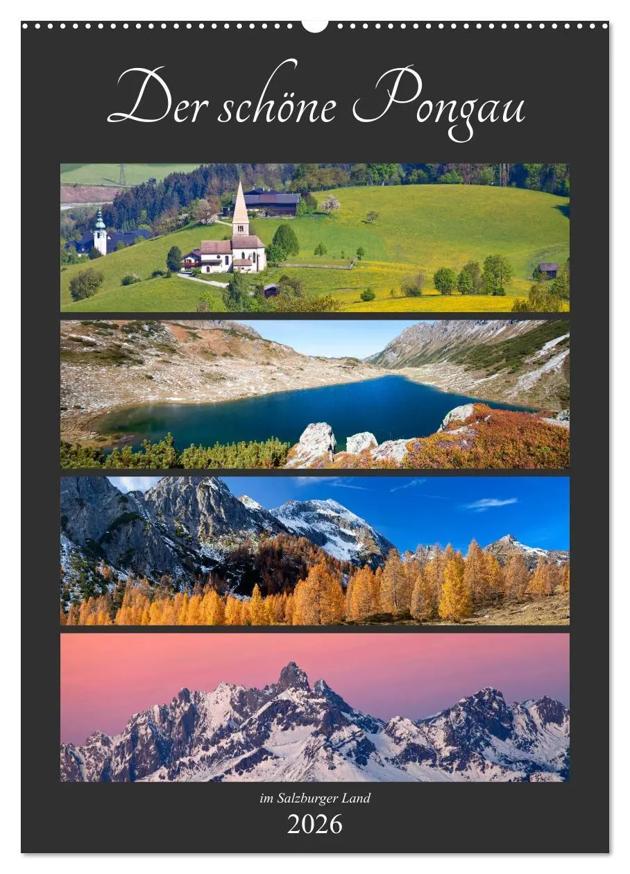 Cover: 9783516413229 | Der schöne Pongau (Wandkalender 2026 DIN A2 hoch), CALVENDO...