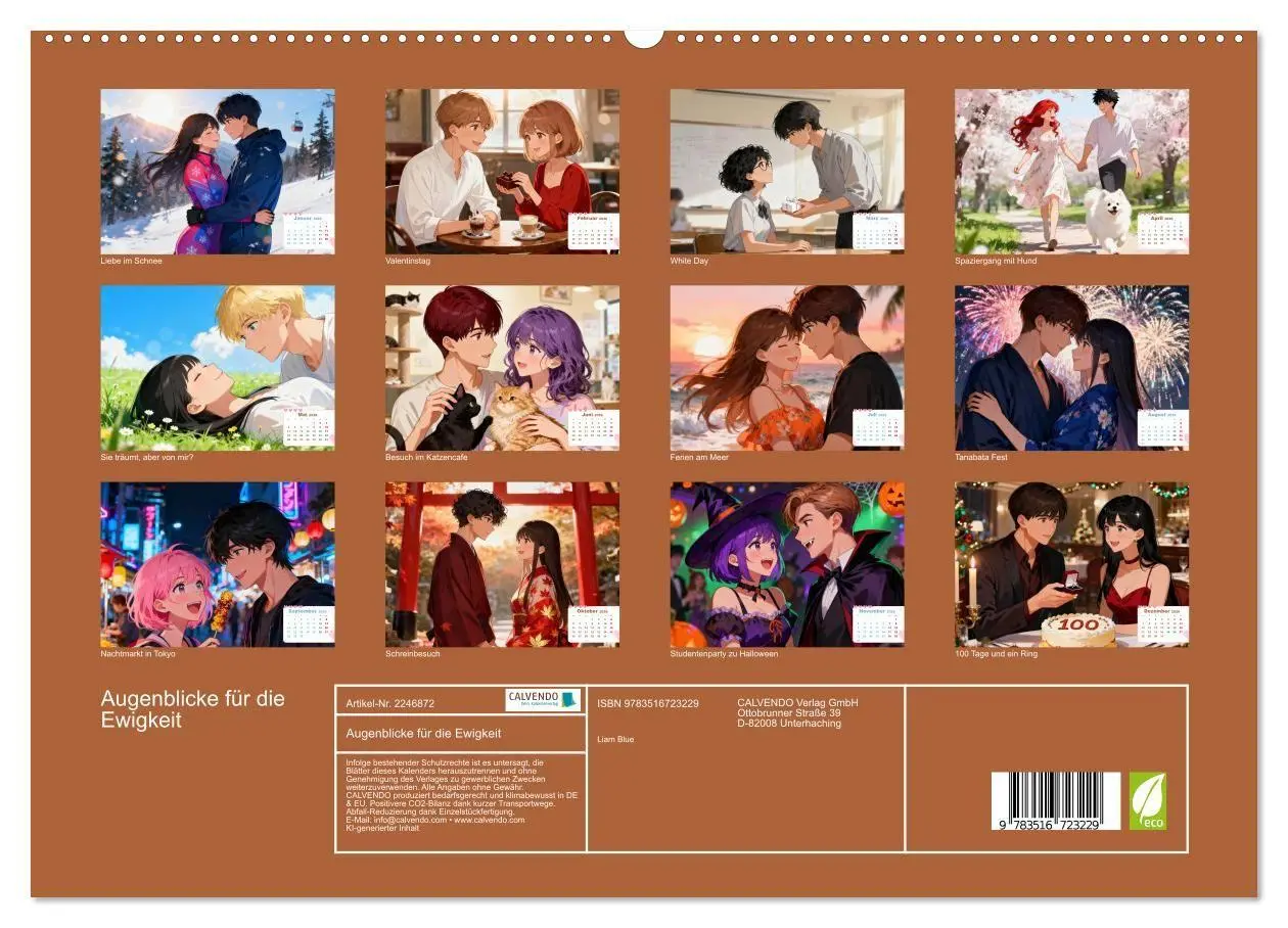 Bild: 9783516723229 | Augenblicke für die Ewigkeit (hochwertiger Premium Wandkalender...