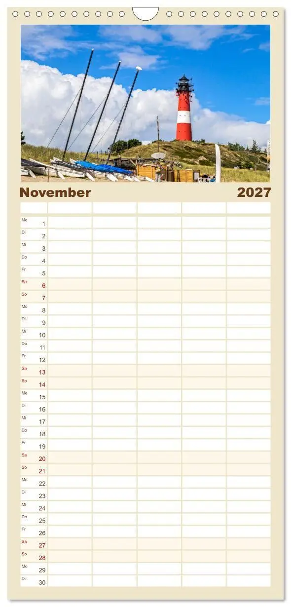 Bild: 9783594323229 | Familienplaner 2027 - NORDSEE-VERLIEBT mit 5 Spalten (Wandkalender,...