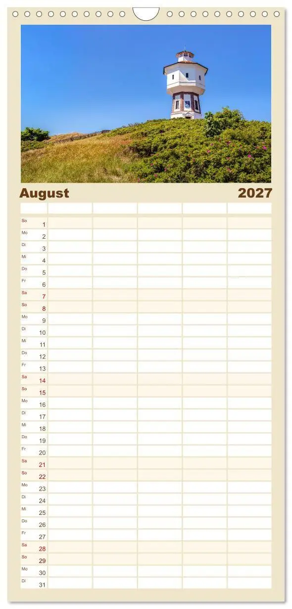 Bild: 9783594323229 | Familienplaner 2027 - NORDSEE-VERLIEBT mit 5 Spalten (Wandkalender,...