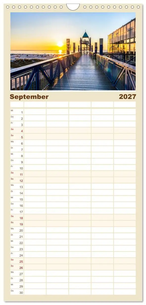 Bild: 9783594323229 | Familienplaner 2027 - NORDSEE-VERLIEBT mit 5 Spalten (Wandkalender,...