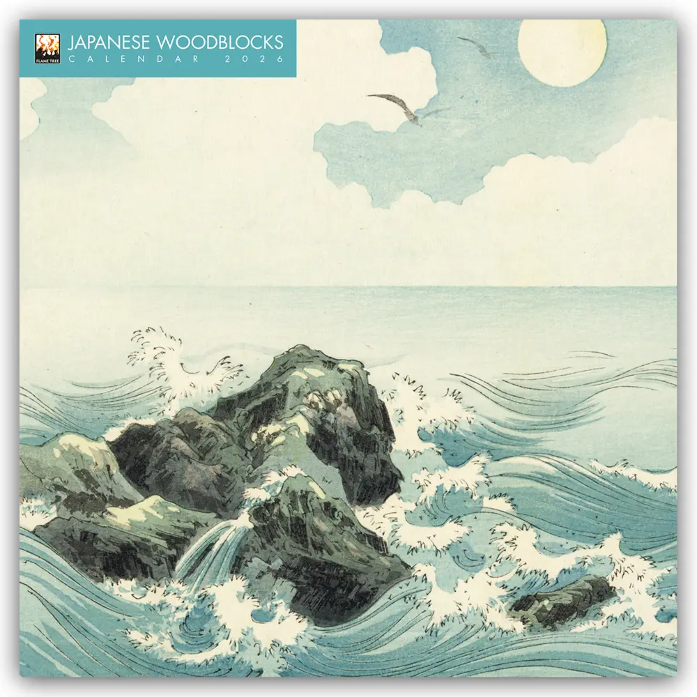 Cover: 9781835623329 | Japanese Woodblocks - Japanische Holzschnitte 2026 - Original Flame...