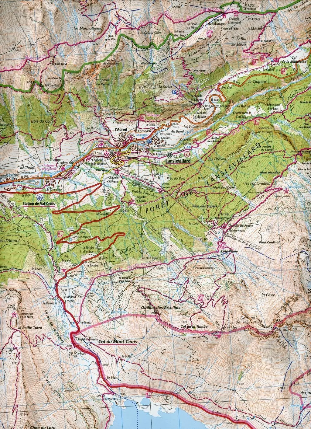 Bild: 9782758543329 | Val Cenis Charbonnel 1 : 25 000 | (Land-)Karte | Deutsch | 2019