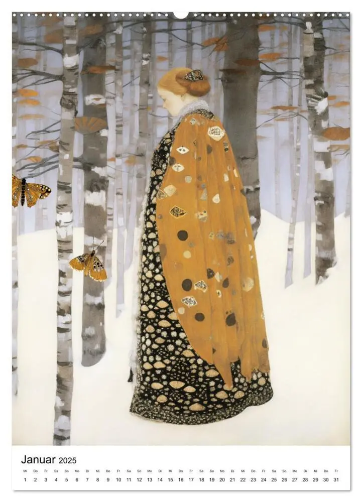 Bild: 9783435843329 | Künstliche Impressionen. Ein Jahr in Klimts Natur. (Wandkalender...
