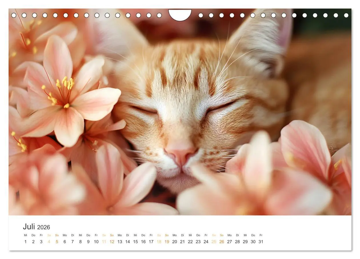 Bild: 9783457313329 | Katzen - sanfte Schönheiten (Wandkalender 2026 DIN A4 quer),...